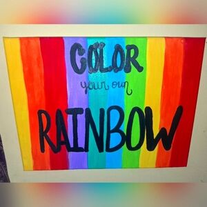 Original Colorful Rainbow Wall Art